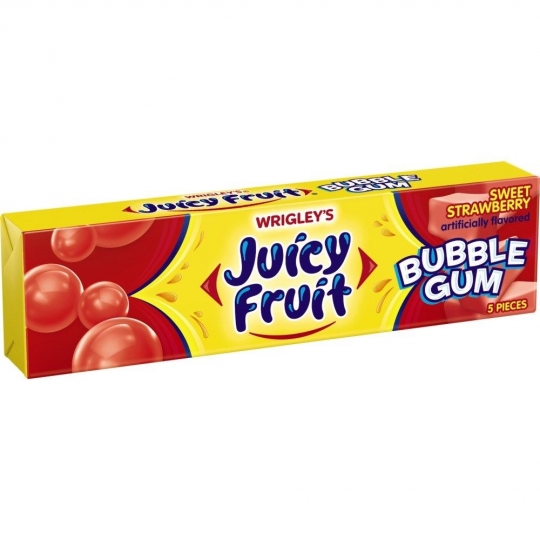 Juicy Fruit Sweet Strawberry Chewing Gum Çilekli Sakız 35g