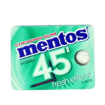 Mentos 45 Minutes Fresh Effect Chewing Gum Spearmint 18g