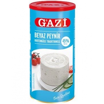 Gazi Beyaz Peynir % 45 Yağlı Net Ağırlık 800gr Brüt Ağırlık 1500gr