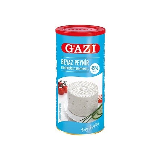 Gazi Beyaz Peynir % 45 Yağlı Net Ağırlık 800gr Brüt Ağırlık 1500gr