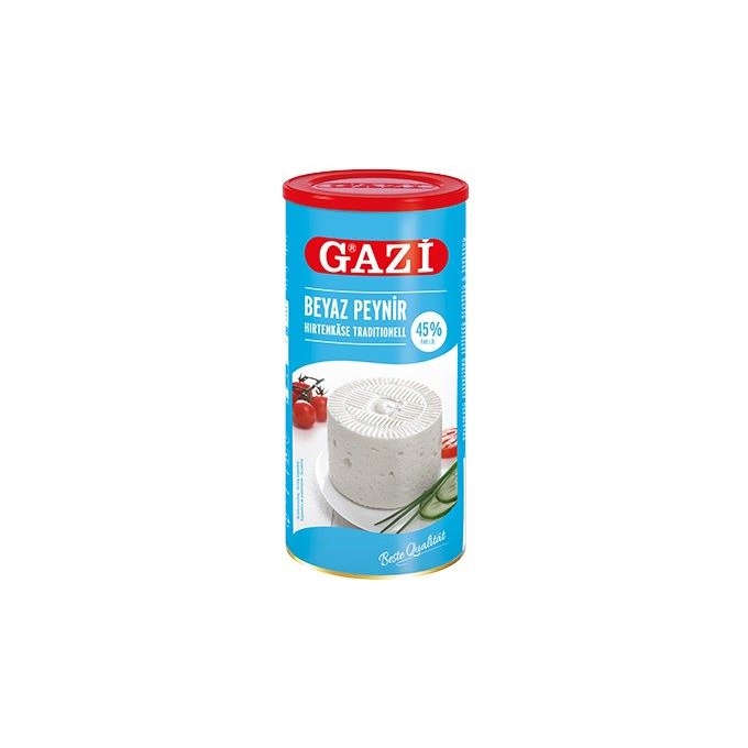 Gazi Beyaz Peynir % 45 Yağlı Net Ağırlık 800gr Brüt Ağırlık 1500gr
