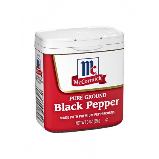 McCormick Pure Ground Black Pepper 3 oz 85 g
