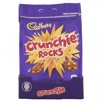 Cadbury Crunchie Rocks Chocolate Bag Crunchy Çikolata  110gr