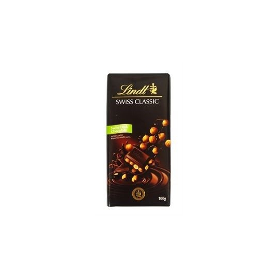 Lindt Swiss Classic Dark Choccolate With Roasted Hazelnut 100 G
