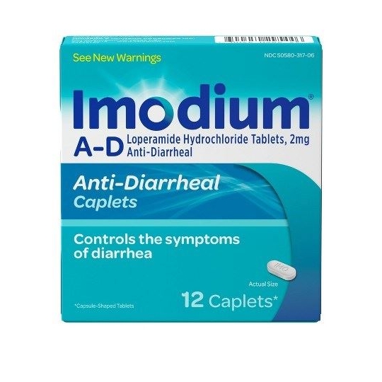 Imodium A-D Caplets  2 Mg. 12 Tablet