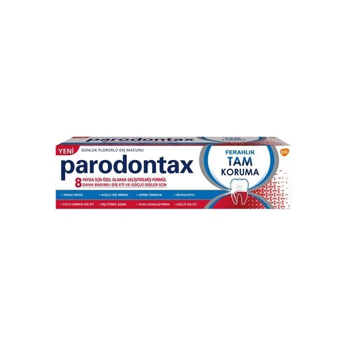 Parodontax 8 Fayda Ferahlık Tam Koruma 75 ML 