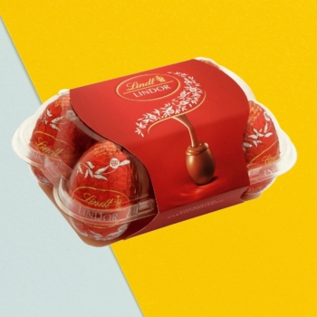 Lindt Lindor Milk Chocolate Egg Carton 6x28g