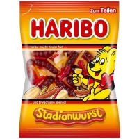 HARIBO Fruchtgummi mit Schaumzucker STADIONWURST 175 gr