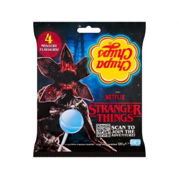 Chupa Chups Stranger Things Lollipops 4 Mystery Flavours 120g