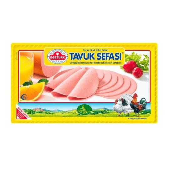 Egetürk Tavuk Sefası Tavuk Hindi Dilim Salam 125g