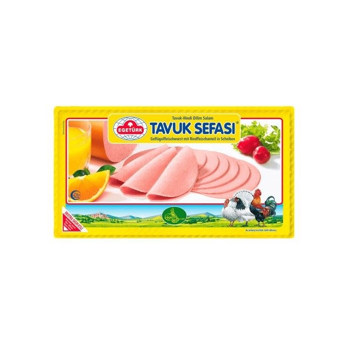 Egetürk Tavuk Sefası Tavuk Hindi Dilim Salam 125g