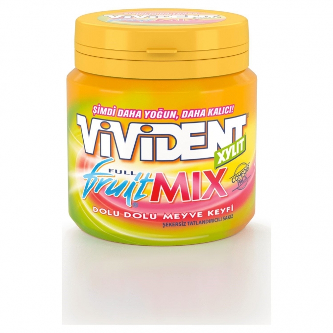 Vivident Xylit Full Fruit  Mix  Comfort Pack 96 gr