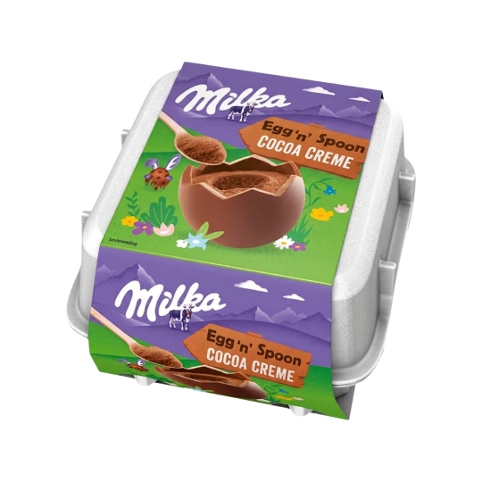 Milka Egg 'n' Spoon Cocoa Creme (4x34g) 136g