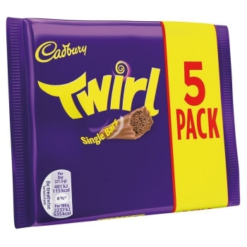 Cadbury Twirl Çikolata (5x21.5g) 107.5g