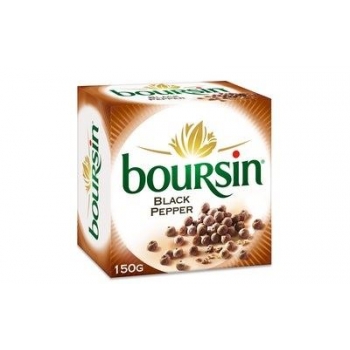 Boursin Pepper Soft Cheese Karabiberli Peynir  150gr