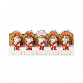 Lindt Milk Chocolate Santa Collection 5 Pcs 50g