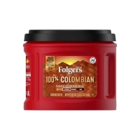 Folgers %100 Colombian Medium Dark Roast Ground Coffee 686 g