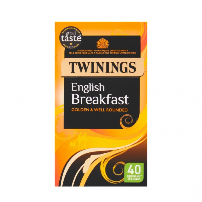 Twinings English Breakfast 40 Tea Bags 100g