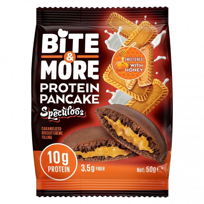 Bite & More Caramelized Biscuit Creme Filling Protein Pancake 50g