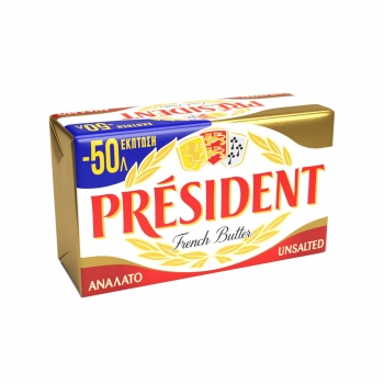 President Unsalted French Butter 250g