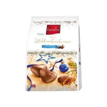 Favorina Singgerbread Heart With Aprioot Filling & Milk 300gr