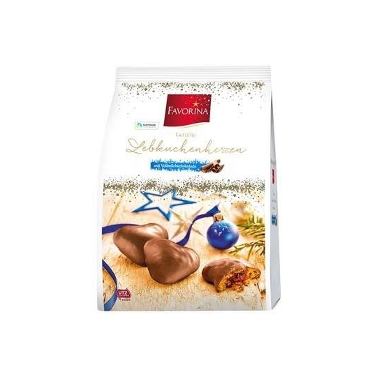 Favorina Singgerbread Heart With Aprioot Filling & Milk 300gr