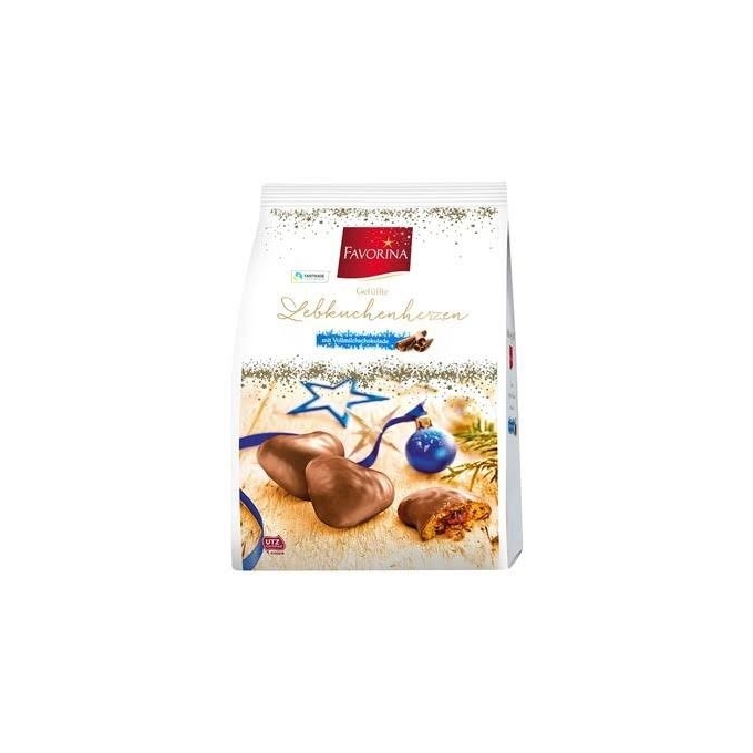 Favorina Singgerbread Heart With Aprioot Filling & Milk 300gr