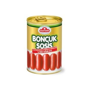 EgeTürk Boncuk Sosis %100 Sığır Eti Bürüt: 400g Net: 200g
