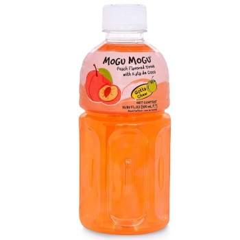 Mogu Mogu Peach Flavoured Drink with Nata de Coco 320ml