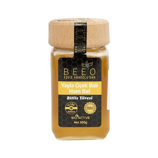 BEEO YAYLA ÇİÇEK BALI  HAM BAL BİTLİS YÖRESİ 300 GR