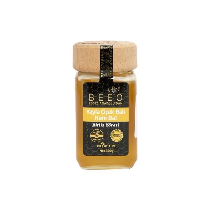 BEEO YAYLA ÇİÇEK BALI  HAM BAL BİTLİS YÖRESİ 300 GR