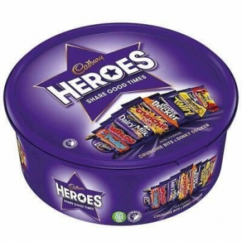 Cadbury Heroes Chocolate Tub, 600g
