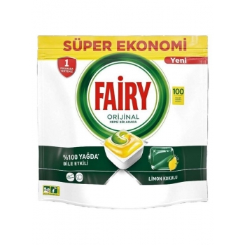 Fairy Hepsi Bir Arada Bulaşık Makinesi Kapsülü Limon 100 Adet
