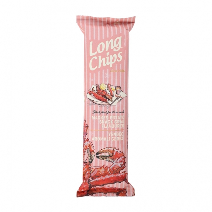 Long Chips Mashed Potato Snack Crab Flavoured 75g