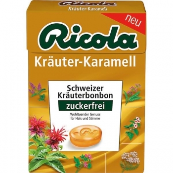 Ricola Kräuter Karamell, Schweizer Kräuterbonbon Karamel Şekerleme 50gr