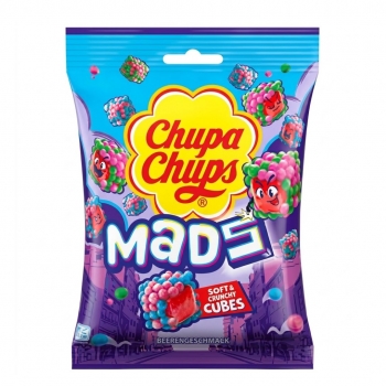 Chupa Chups Mads Soft & Crunchy Cubes Berry Flavored 115g