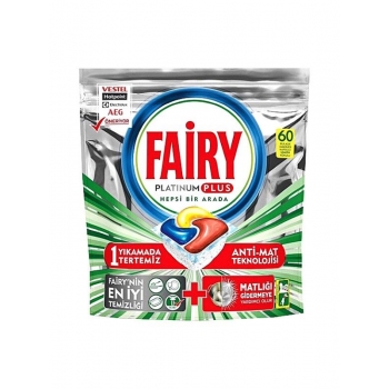 Fairy Platinum Plus Anti Mat Bulaşık Makinasi Deterjanı 60 Tablet