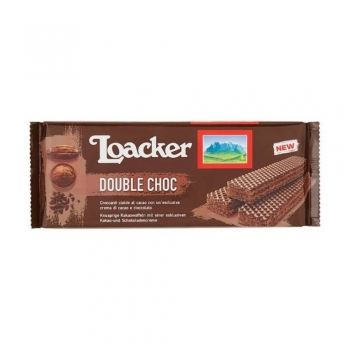 Loacker Double Choc Çikolatalı Gofret 175gr