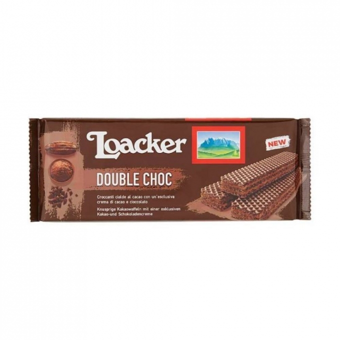 Loacker Double Choc Çikolatalı Gofret 175gr