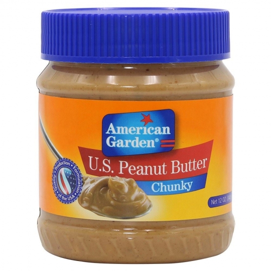 American Garden Peanut Butter Chunky 340gr