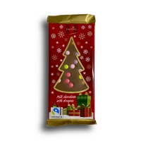 Favorina Christmas Milk Chocolate With Dragees  Kırmızı Paket 100 g