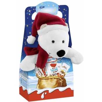 Kinder Maxi Mix 4 Farklı Çikolata Kutusu Kutup Ayısı Peluş 133g