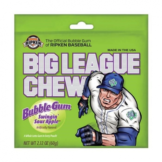 Big League Chew Sour Apple 60gr 