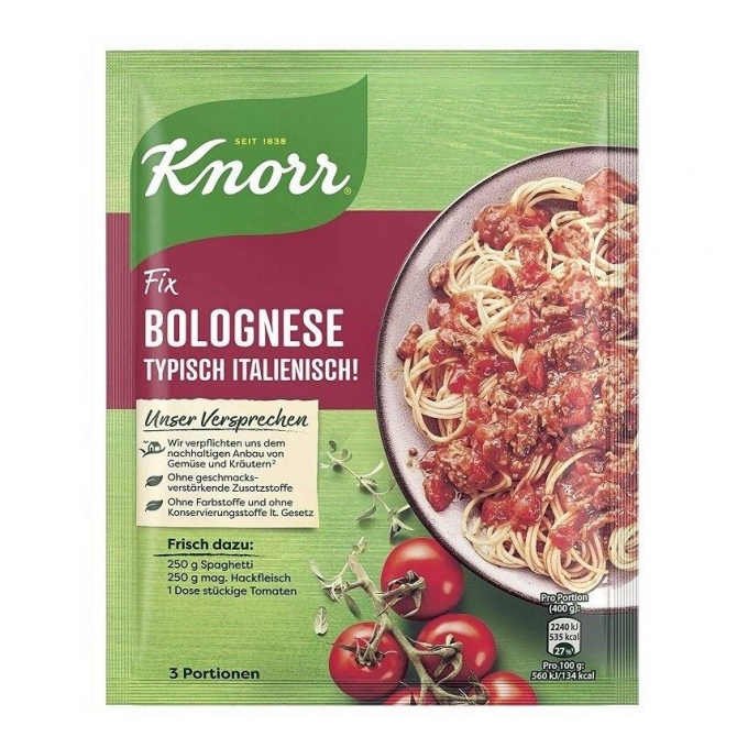 Knorr Fix Bolognese Typically Italian 42g
