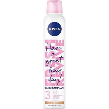 Nivea Kuru Şampuan 200ml  Orta Saç Tonları İçin 3in1