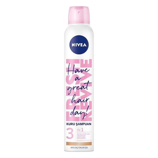Nivea Kuru Şampuan 200ml  Orta Saç Tonları İçin 3in1
