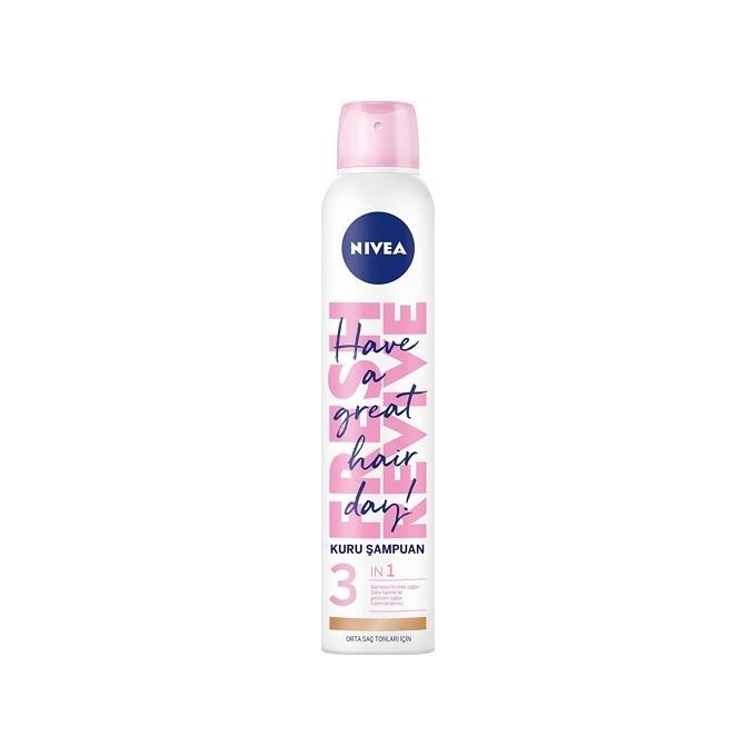 Nivea Kuru Şampuan 200ml  Orta Saç Tonları İçin 3in1