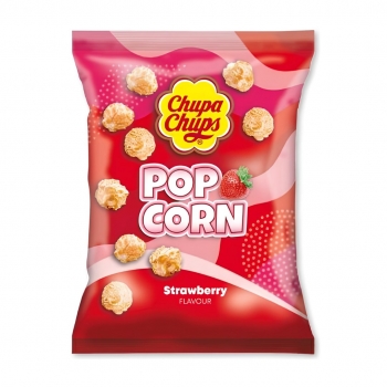 Chupa Chups Pop Corn Strawberry Flavour 90g