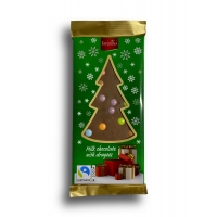 Favorina Christmas Milk Chocolate with Dragees  Yeşil Paket 100 g