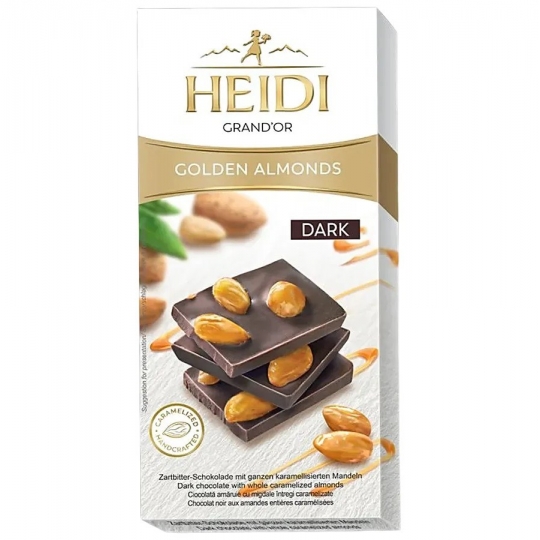 Heidi Grand'or Golden Almonds Dark Chocolate 100g